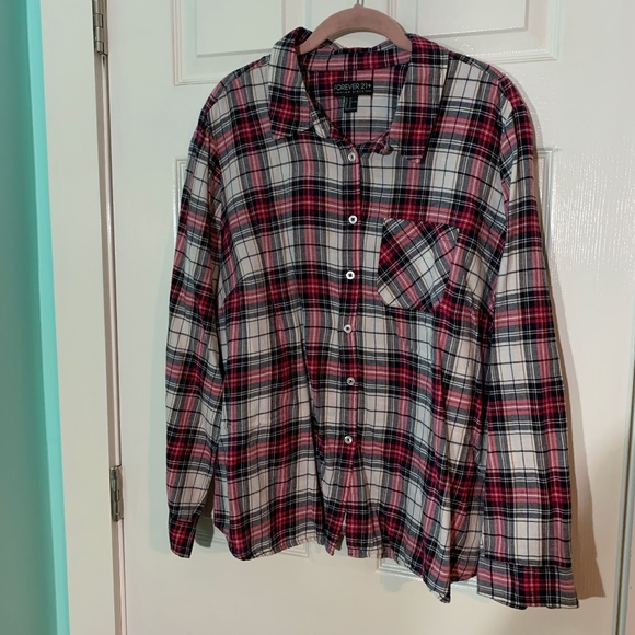 Forever 21 Flannel Style Shirt - Picture 1 of 5